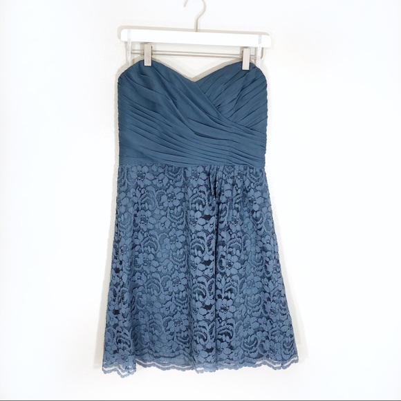 David's Bridal Dresses & Skirts - David’s Bridal bridesmaid dress in Steel Blue 10